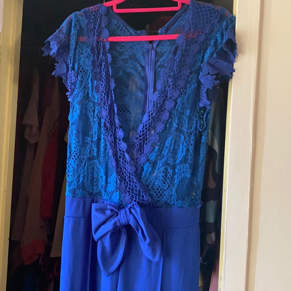 Blue jumpsuit